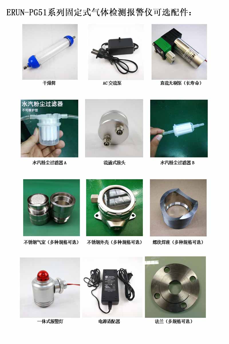 無線式復(fù)合型氣體濃度檢測儀可選配件